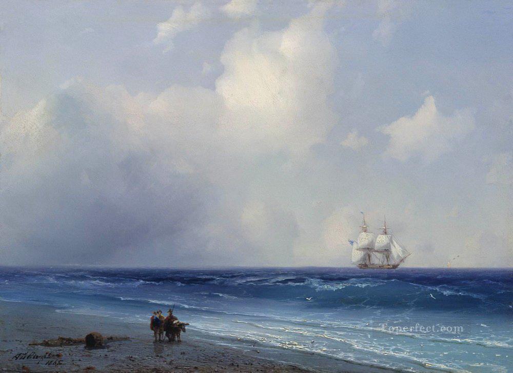 sea view 1865 Romantic Ivan Aivazovsky Russian Oil Paintings
